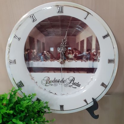 Relógio Santa Ceia Bodas de Prata