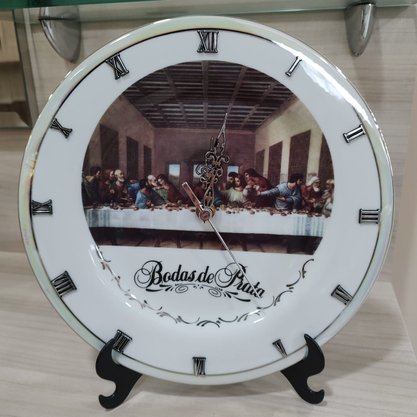 Relógio Santa Ceia Bodas de Prata