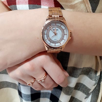 Relógio Seculus Feminino Rose