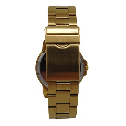 Relógio Seculus Masculino Dourado com Calendário