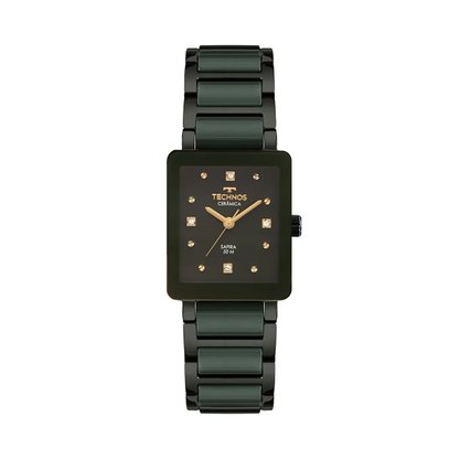 Relógio Technos Feminino Ceramic Saphire Verde