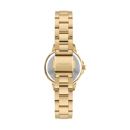Relógio Technos Feminino Corações Dourado