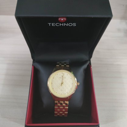 Relógio Technos Feminino Dourado