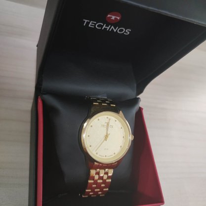 Relógio Technos Feminino Dourado