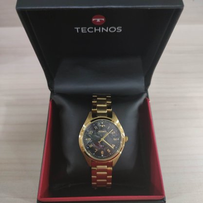 Relógio Technos Feminino Dourado com Números