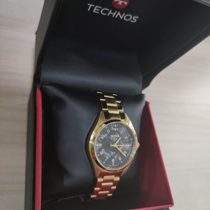 Relógio Technos Feminino Dourado com Números