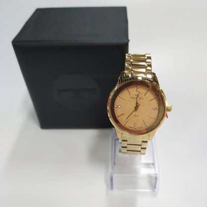 Relógio Technos Feminino Dourado com Pedras
