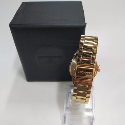 Relógio Technos Feminino Dourado com Pedras