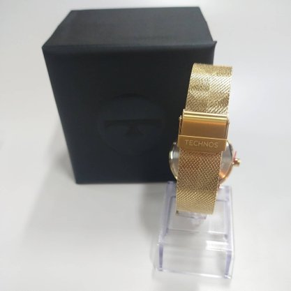 Relógio Technos Feminino Dourado com Pedras