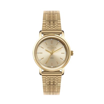 Relógio Technos Feminino Dourado com Pedras