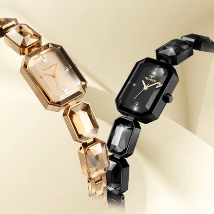 Relógio Technos Feminino Dourado com Pedras