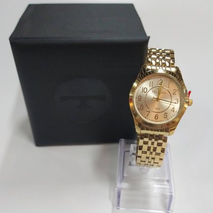 Relógio Technos Feminino Dourado Números