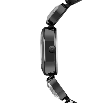 Relógio Technos Feminino Preto com Pedras
