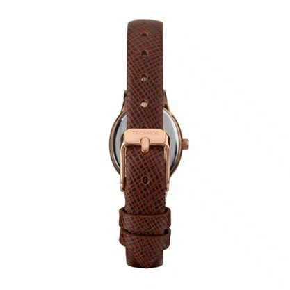 Relógio Technos Feminino Rose Pulseira Couro