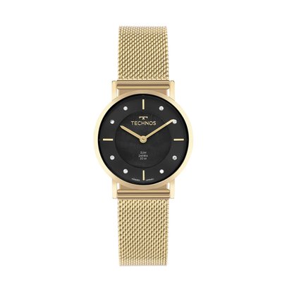 Relógio Technos Feminino Slim Dourado