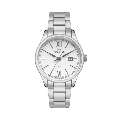 Relógio Technos Masculino Aço com Calendário