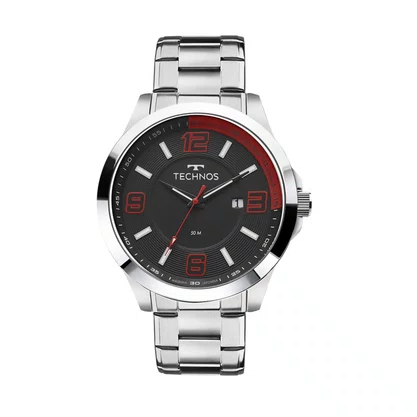 Relógio Technos Masculino Aço com Calendário