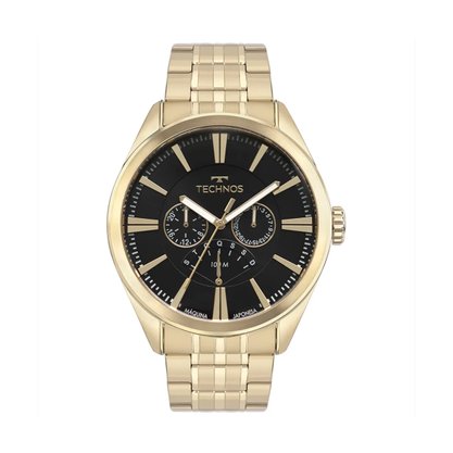 Relógio Technos Masculino Multifunção Dourado