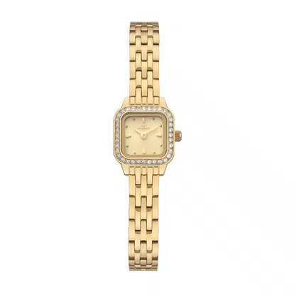 Relógio Technos Mini Feminino Dourado com Pedras