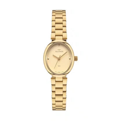 Relógio Technos Mini Feminino Oval Dourado