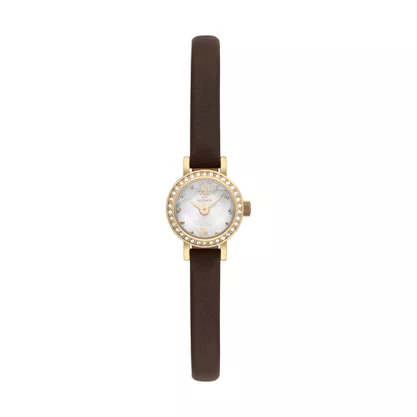 Relógio Technos Mini Petit Feminino Dourado com Pedras