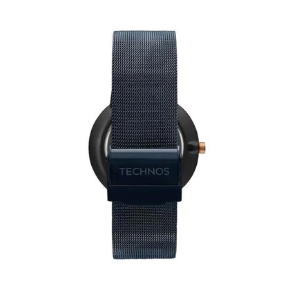 Relógio Technos Slim Unissex Grafite Azul e Rose
