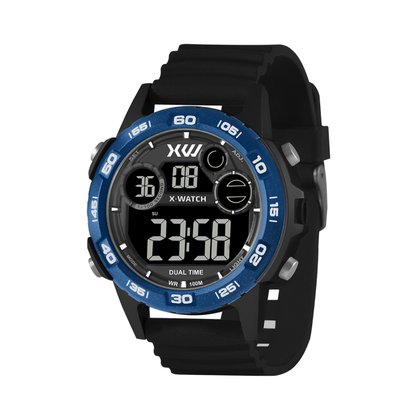 Relógio X-watch Masculino Digital Preto e Azul