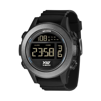 Relógio X-watch Masculino Digital Preto e Cinza