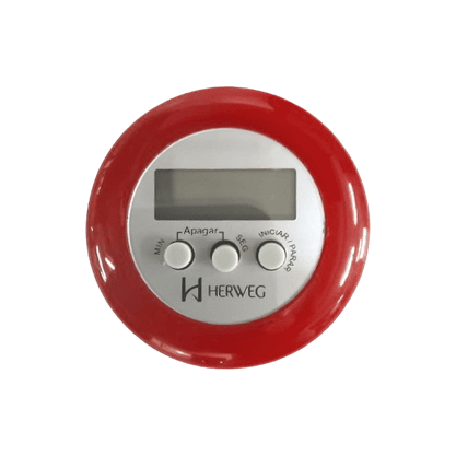Timer Digital Herweg Alarme e Imã de Fixação