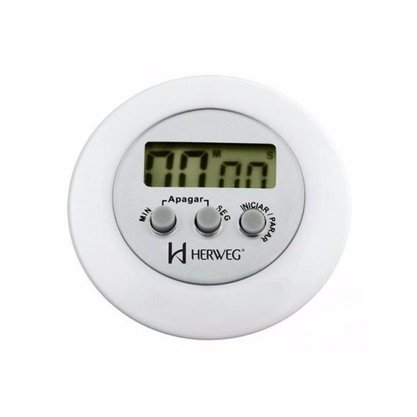 Timer Digital Herweg Alarme e Imã de Fixação