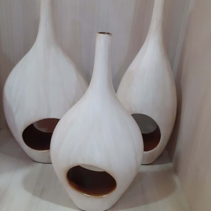 Vaso Decorativo Tipo Garrafa Médio