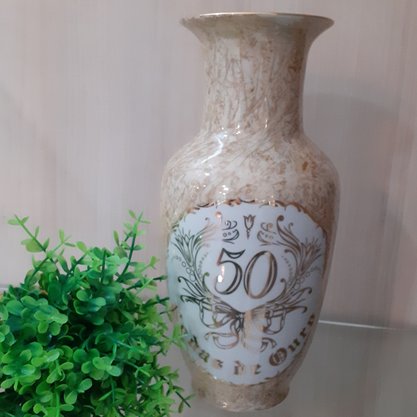 Vaso Diceart Contemporany Bodas de Ouro