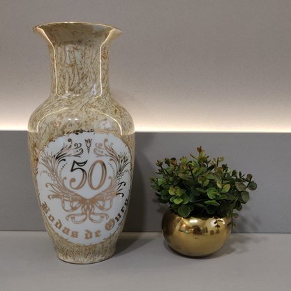 Vaso Diceart Contemporany Bodas de Ouro
