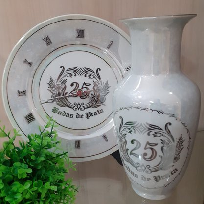 Vaso Diceart Contemporany Bodas de Prata