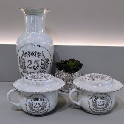 Vaso Diceart Contemporany Bodas de Prata