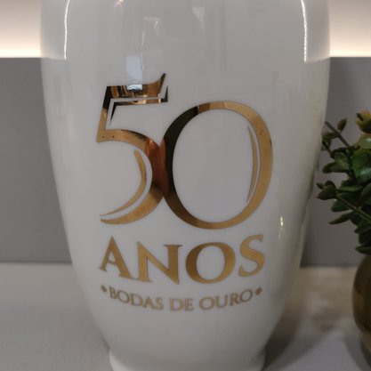 Vaso Diceart Xangai Bodas de Ouro