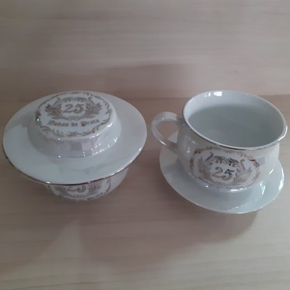 Xícara da Vovó Diceart Bodas de Prata