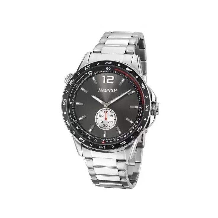 Relógio Magnum Masculino Chronograph Pulseira De Aço