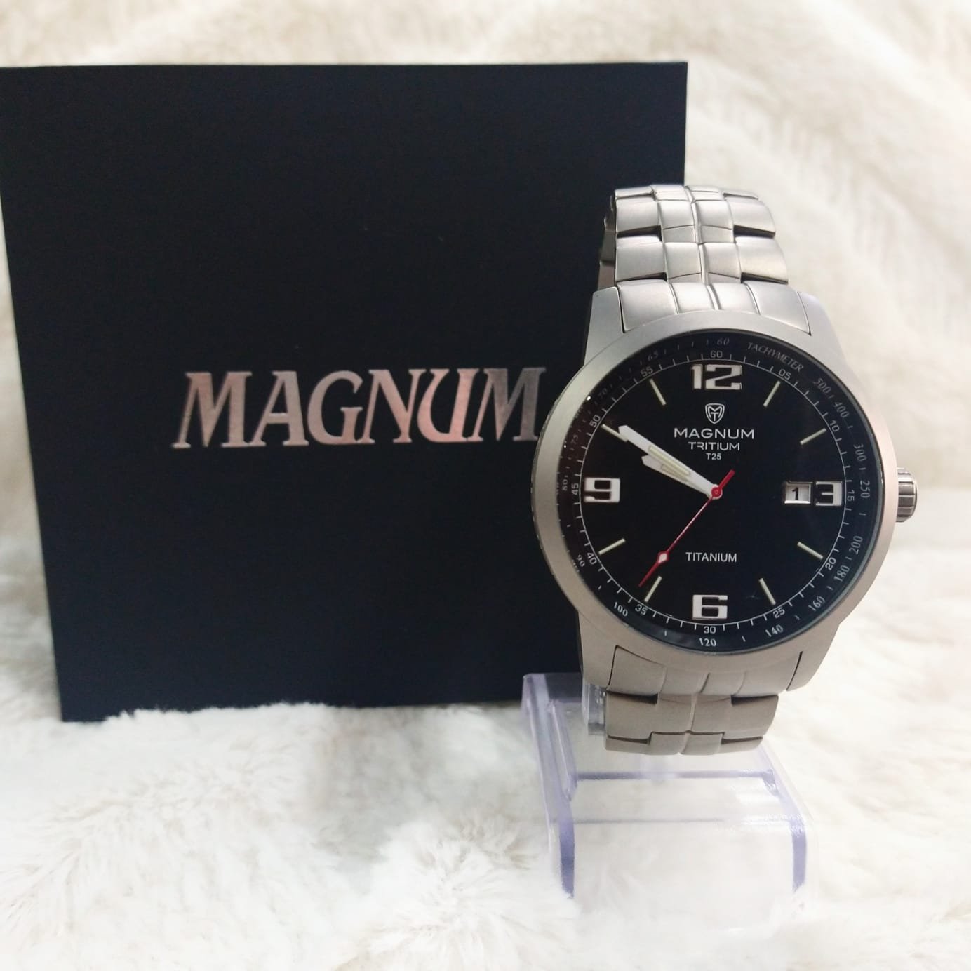 Relógio Magnum Masculino Aço Calendário - Relojoaria e Ótica Suiça