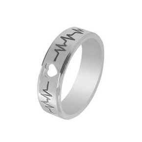 Aliança Prata Anatômica Batimento 6mm