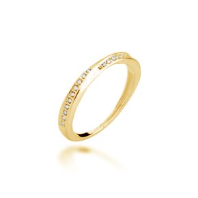 Aparador Semi Jóia Dourado com Zircônias