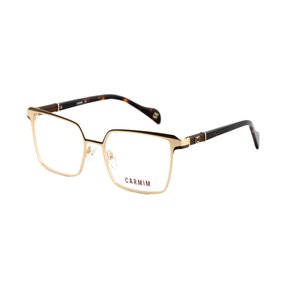 Armação para Óculos Carmim Feminina Dourada Marrom