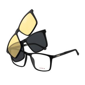 Armação para Óculos Carmim Masculino com Clipon