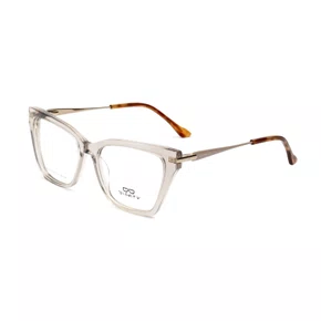 Armação para Óculos Difaty Feminina Cristal Nude