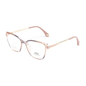 Armação para Óculos Difaty Feminina Cristal Rosa