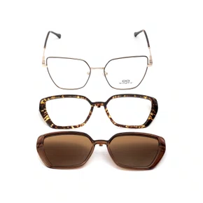 Armação para Óculos Difaty Feminina Rose Clipon