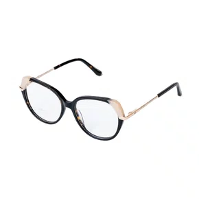 Armação para Óculos Emporio Glasses Marrom e Nude