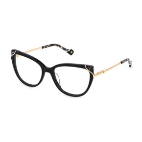 Armação para Óculos Yalea Jeanne Preta e Dourada