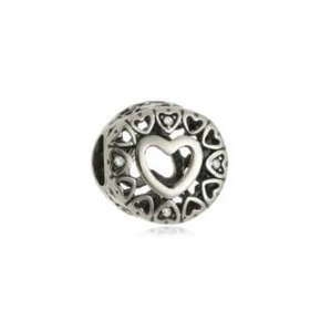 Berloque Prata Corações