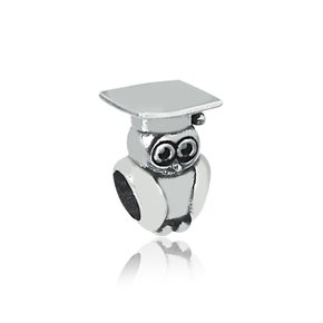 Berloque Prata Coruja Pedagogia